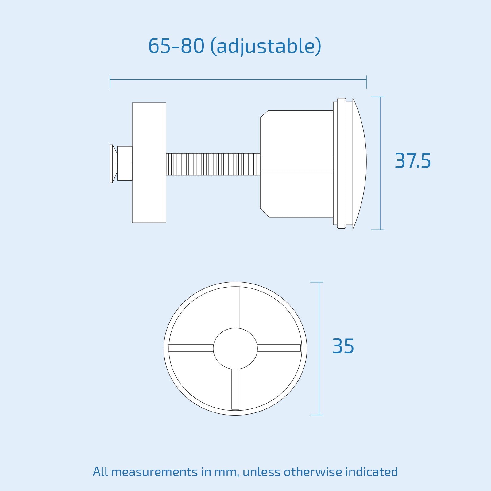 36mm Waste Basin Pop-Up Chrome Plated