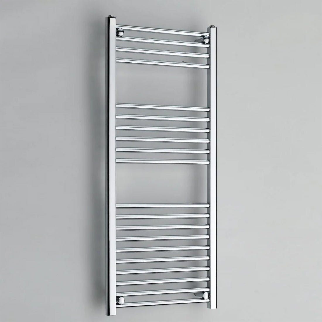 Kartel 1200mm H x 500mm W Chrome Straight Vertical Radiator Towel Rail - STR512C