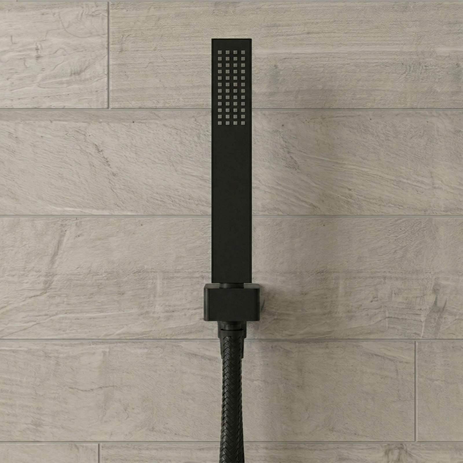 Urban 2 Dial 1 Way Matt Black Concealed Thermostatic Shower Mixer Valve with Handset