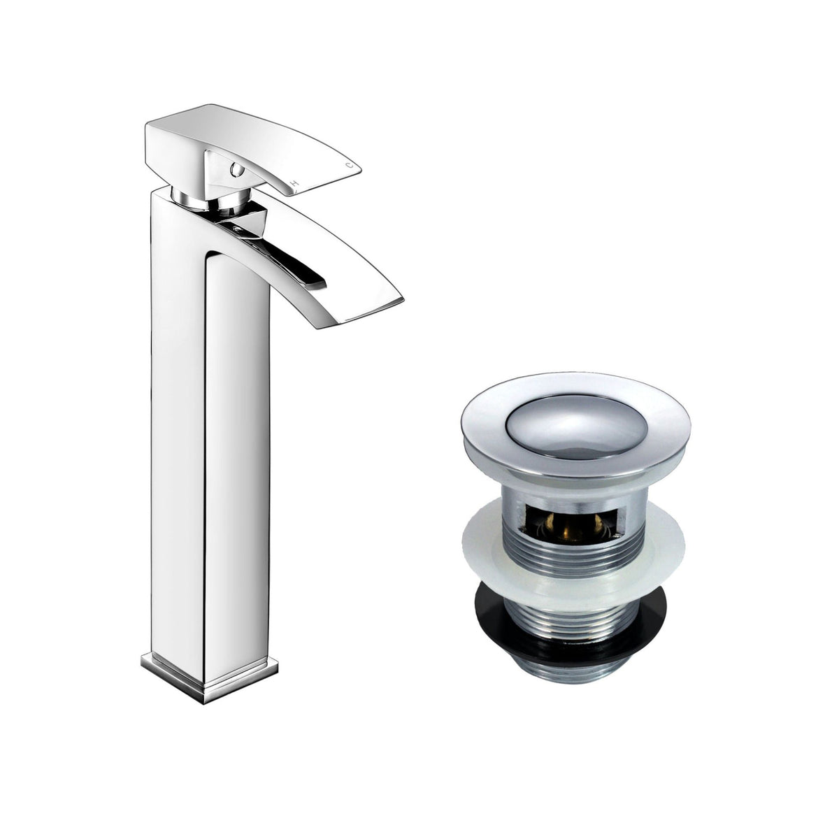 Chrome Tap # Option_Basin Tap & Slotted Waste