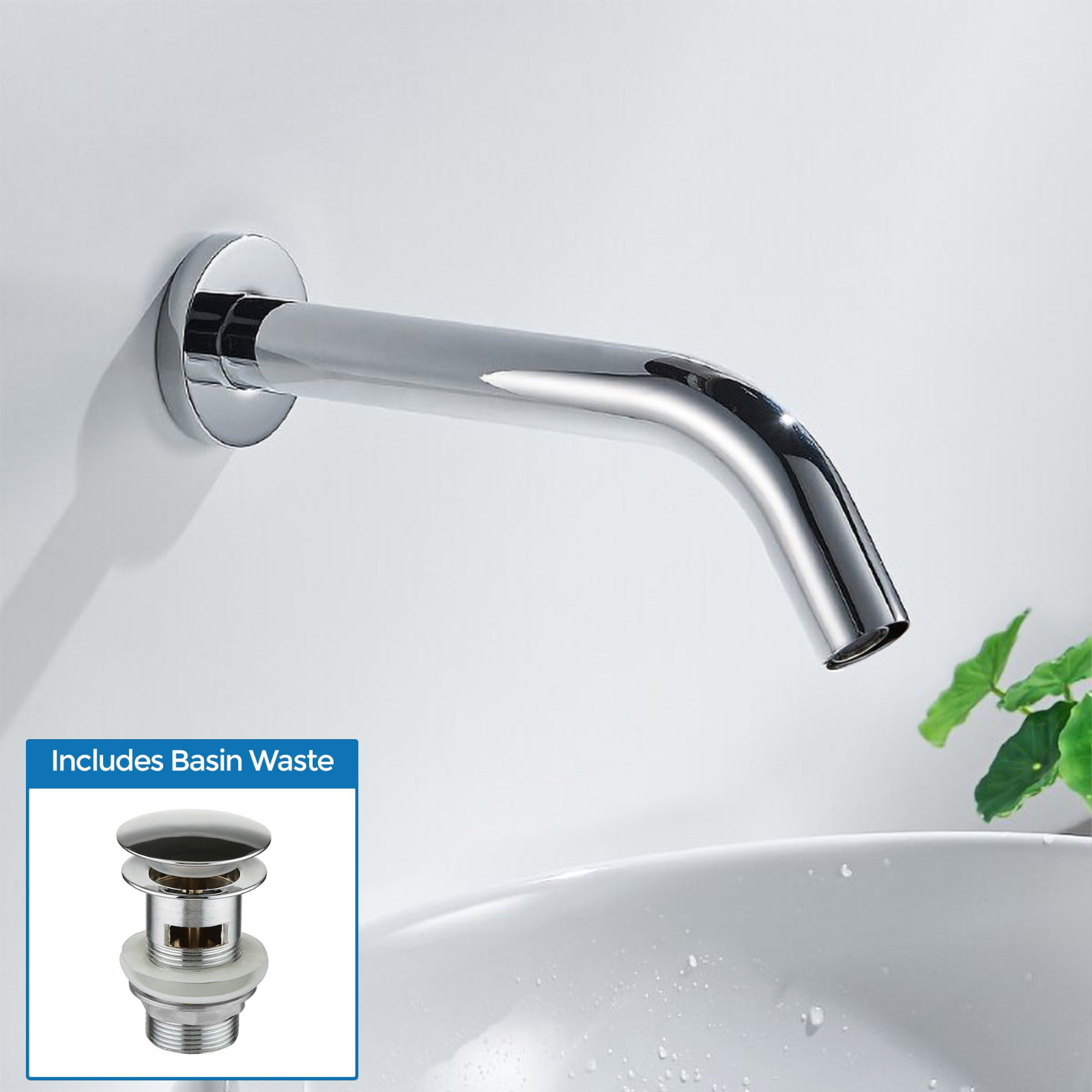 Vida Infrared Sensor Basin Tap Automatic Wall Mounted Bathroom Faucet