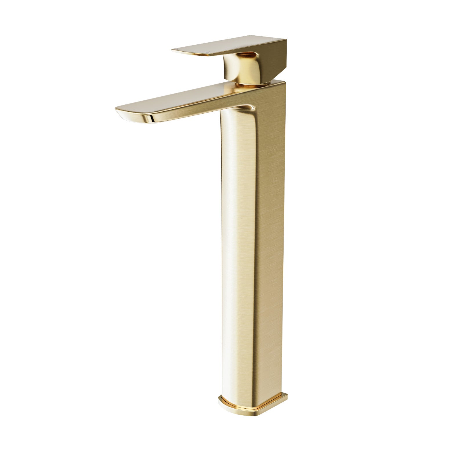 Brushed Brass Basin Mixer Tall Tap & Waste
