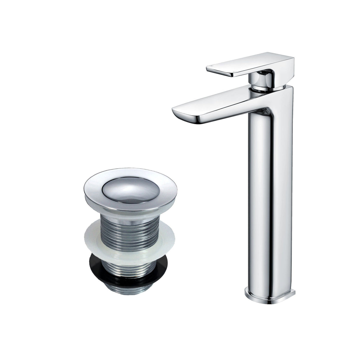 Chrome Tap # Option_Basin Tap & Unslotted Waste