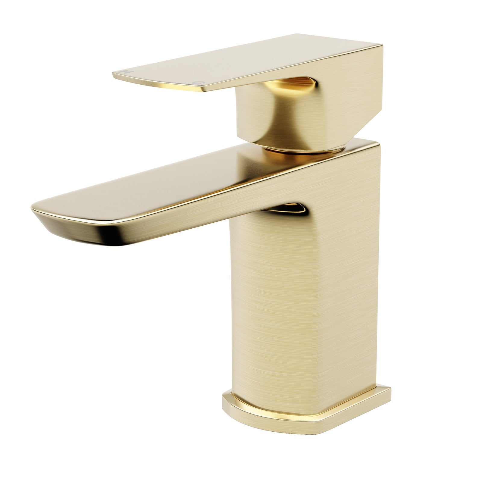 Brushed Brass Bathroom Cloakroom Basin Mono Mixer Tap