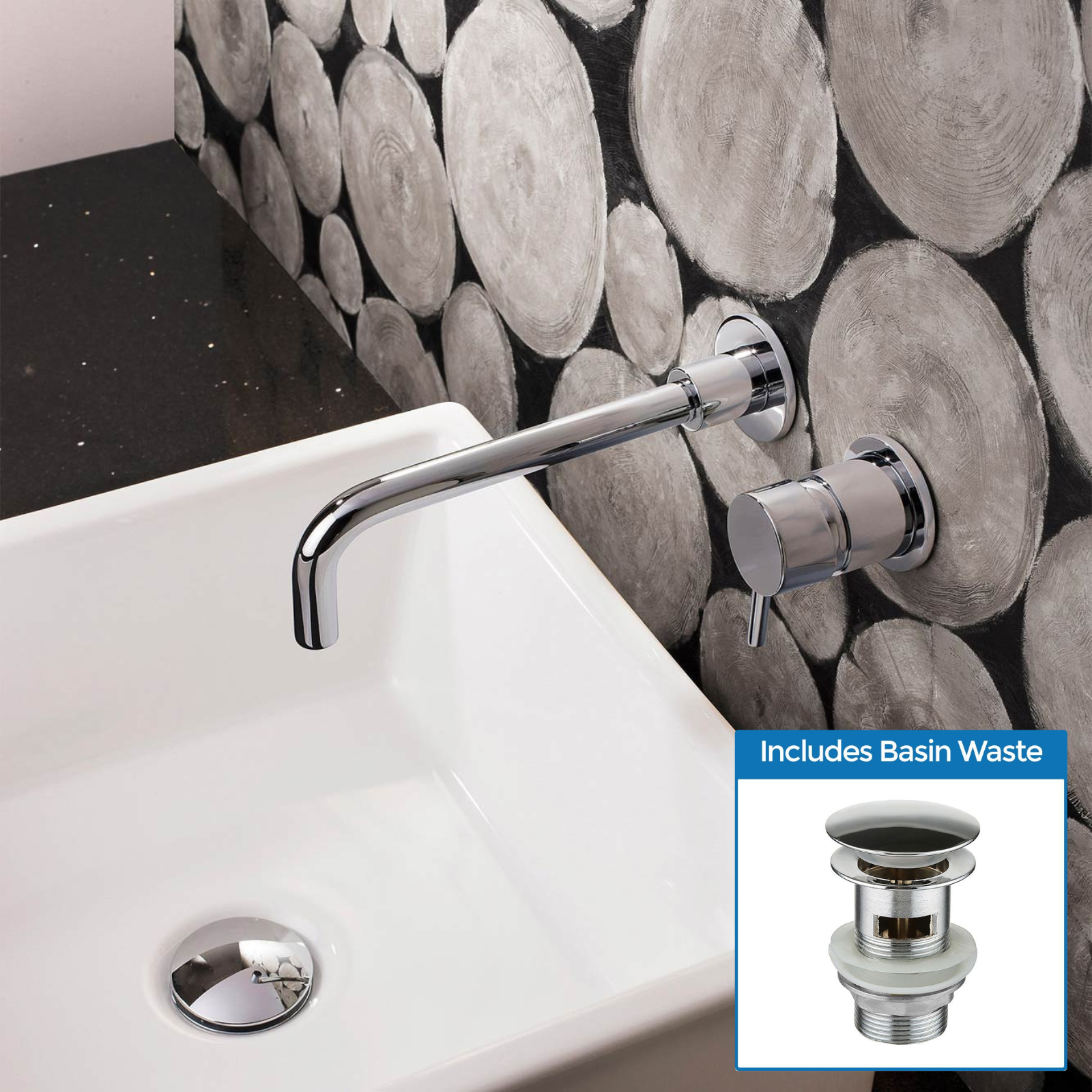 TAP7306 image # Basin Mixer Valve & Waste Options_Tap & Spout with Slotted Waste