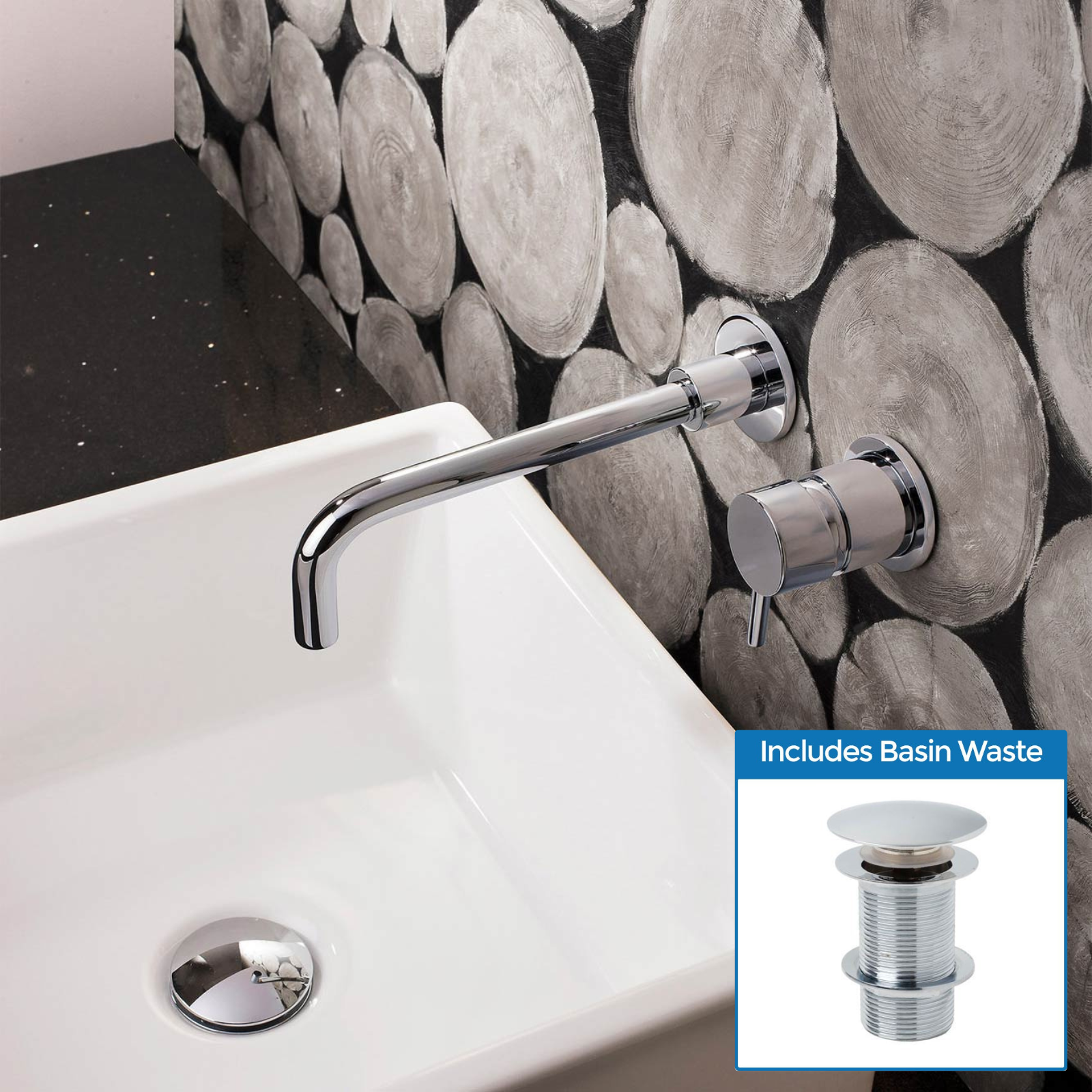 TAP7306 image # Basin Mixer Valve & Waste Options_Tap & Spout with Unslotted Waste