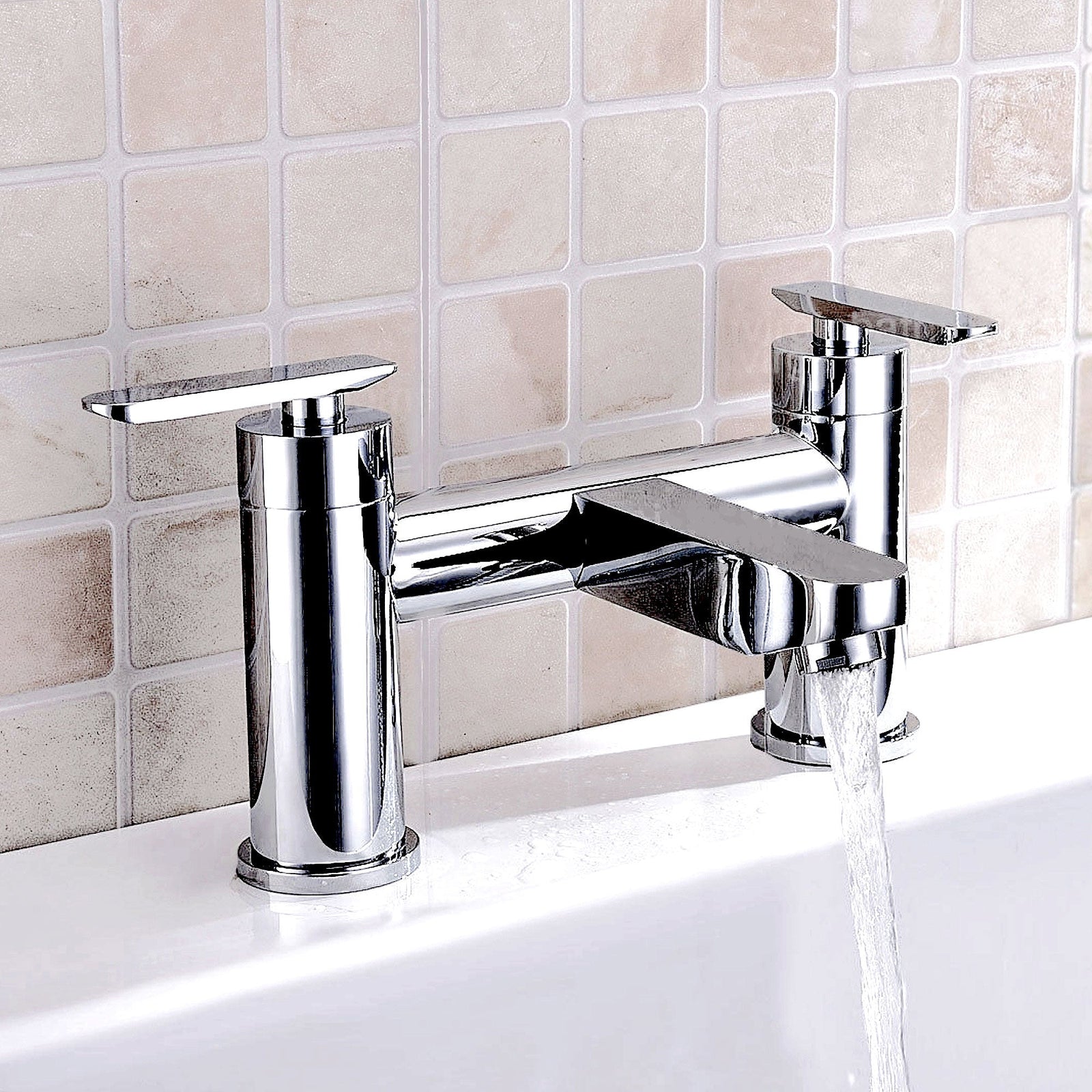 Raven Chrome Deck Mounted Bath Filler