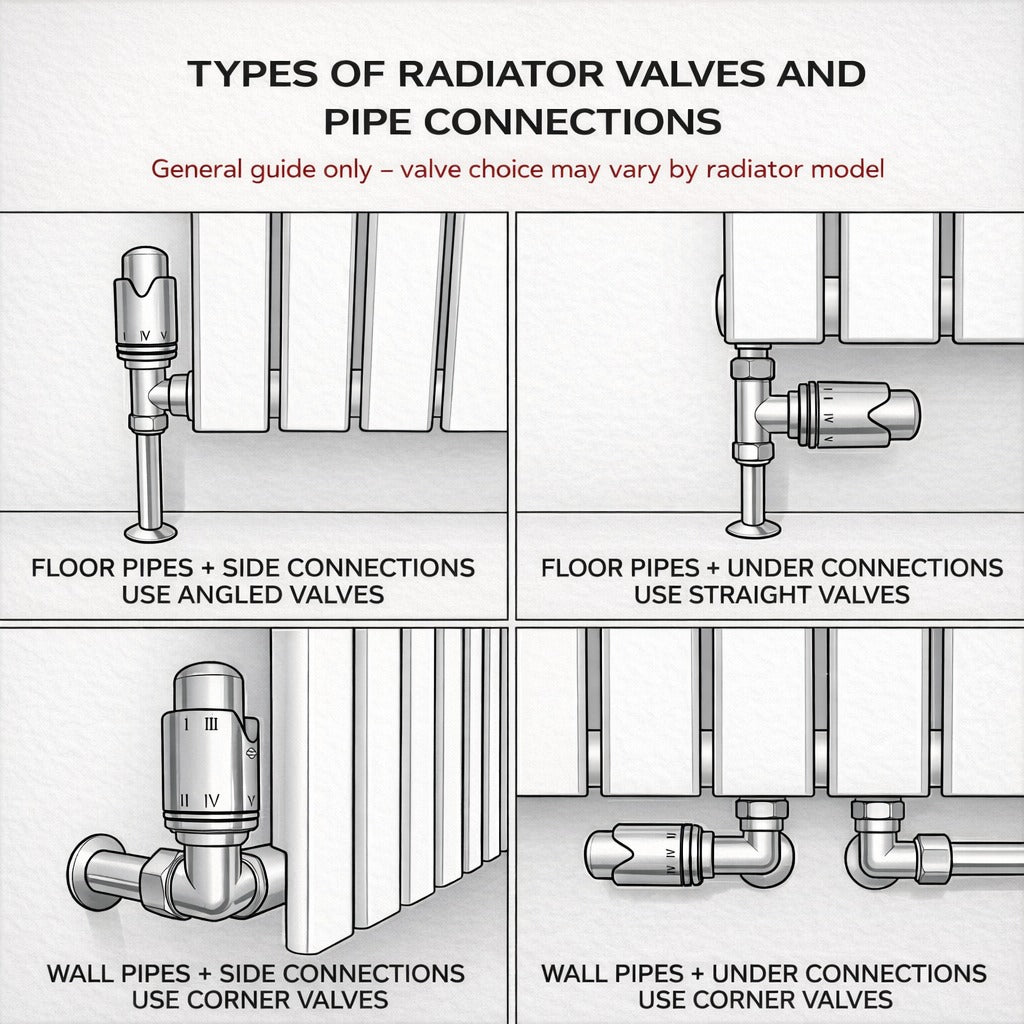 Kartell Brushed Brass Angled Radiator Valve 15mm (Pair) - BRASS-ANG