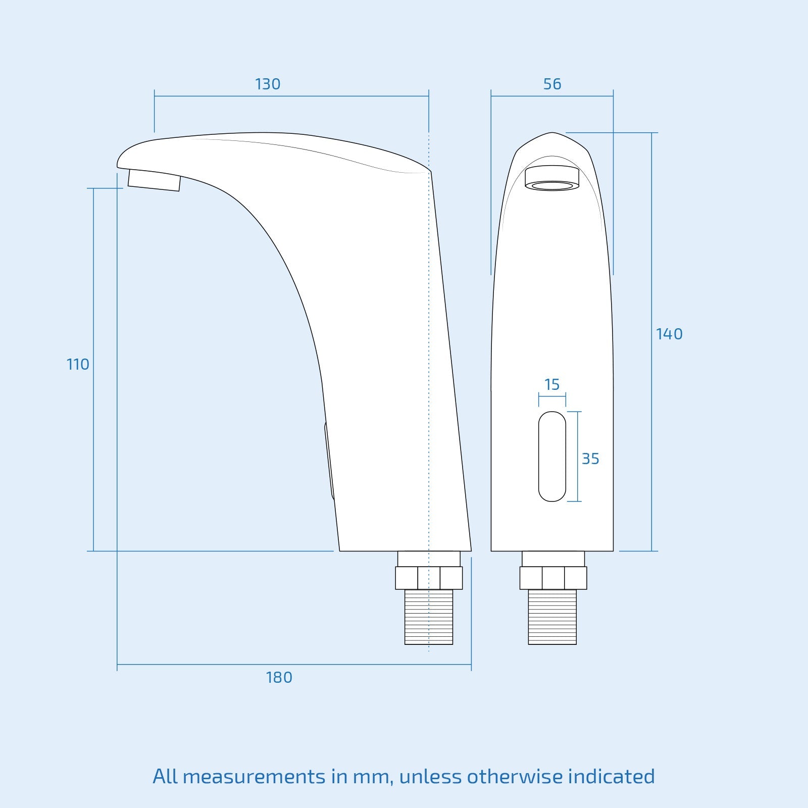 Cairo Chrome Automatic Infrared Sensor Activated Basin Mono Mixer Hands Free Tap
