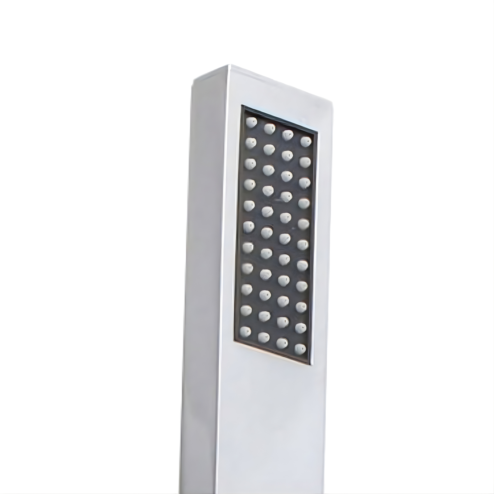 Minimalist Square Chrome Shower Handset Kit with Handset, Wall Outlet & Holder and 1.5m PVC Hose