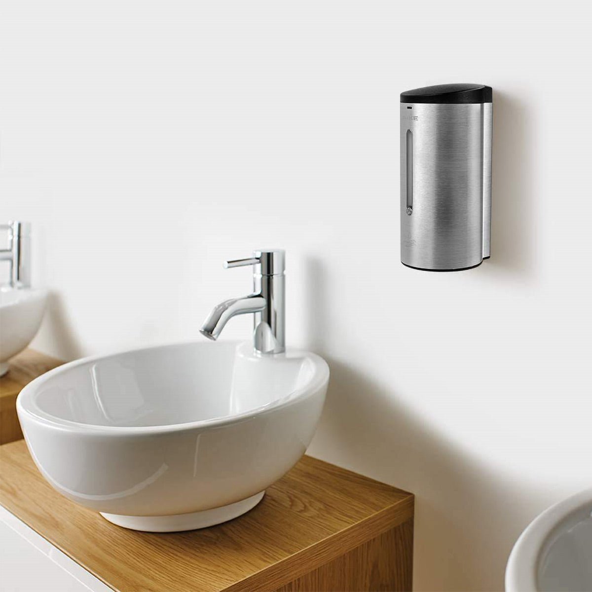 Auto Soap Dispenser (Liquid Soap/Alcohol Gel) Brushed Metal