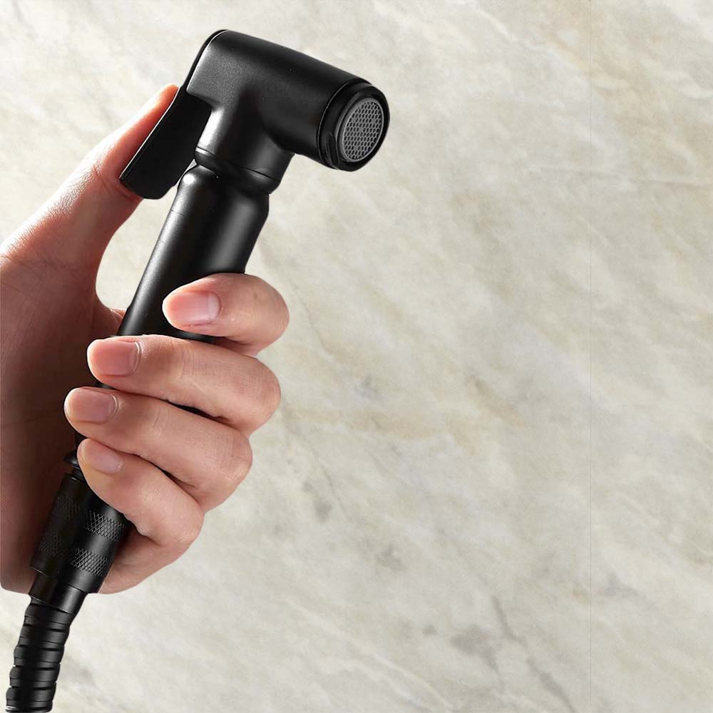 Voilet 2 Dial 2 Way Concealed Thermostatic Mixer, 200mm Shower Head, Slider Rail & Handset Matte Black