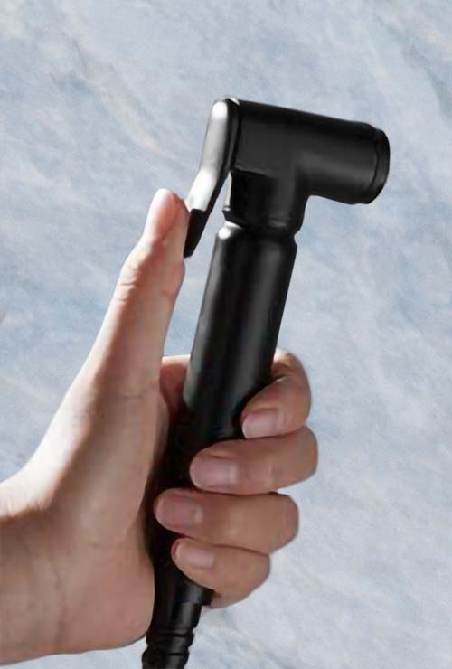 Voilet 2 Dial 2 Way Concealed Thermostatic Mixer, 200mm Shower Head, Slider Rail & Handset Matte Black