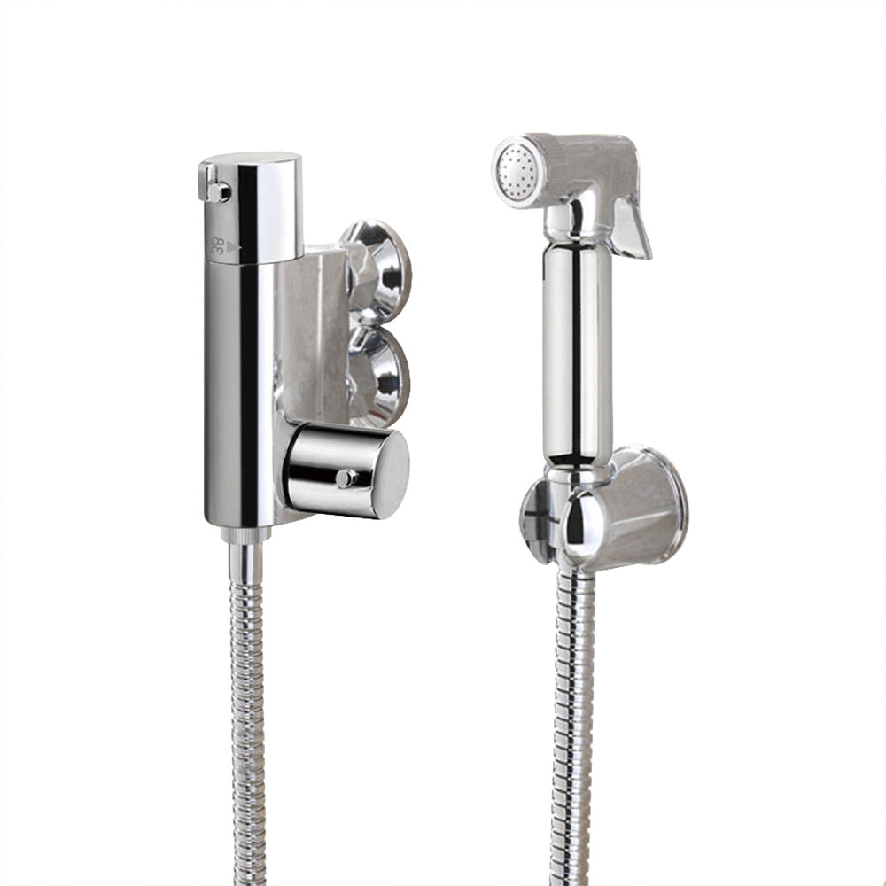 Modern Chrome Bidet Douche Mini Thermostatic Bar Valve And Spray Kit