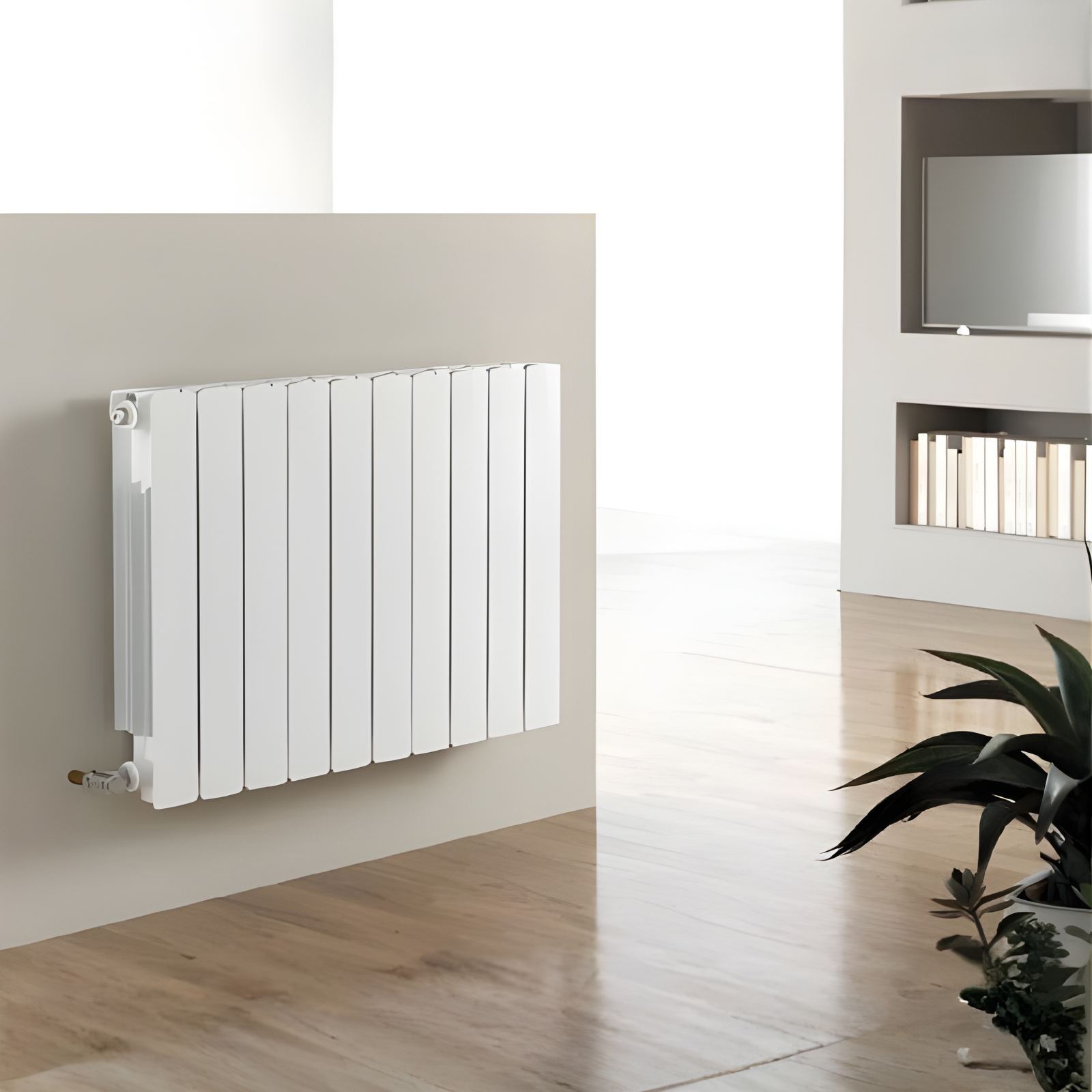 Kartell Vermont 670mm H x 1040mm W White Horizontal Designer Radiator - VER600-13
