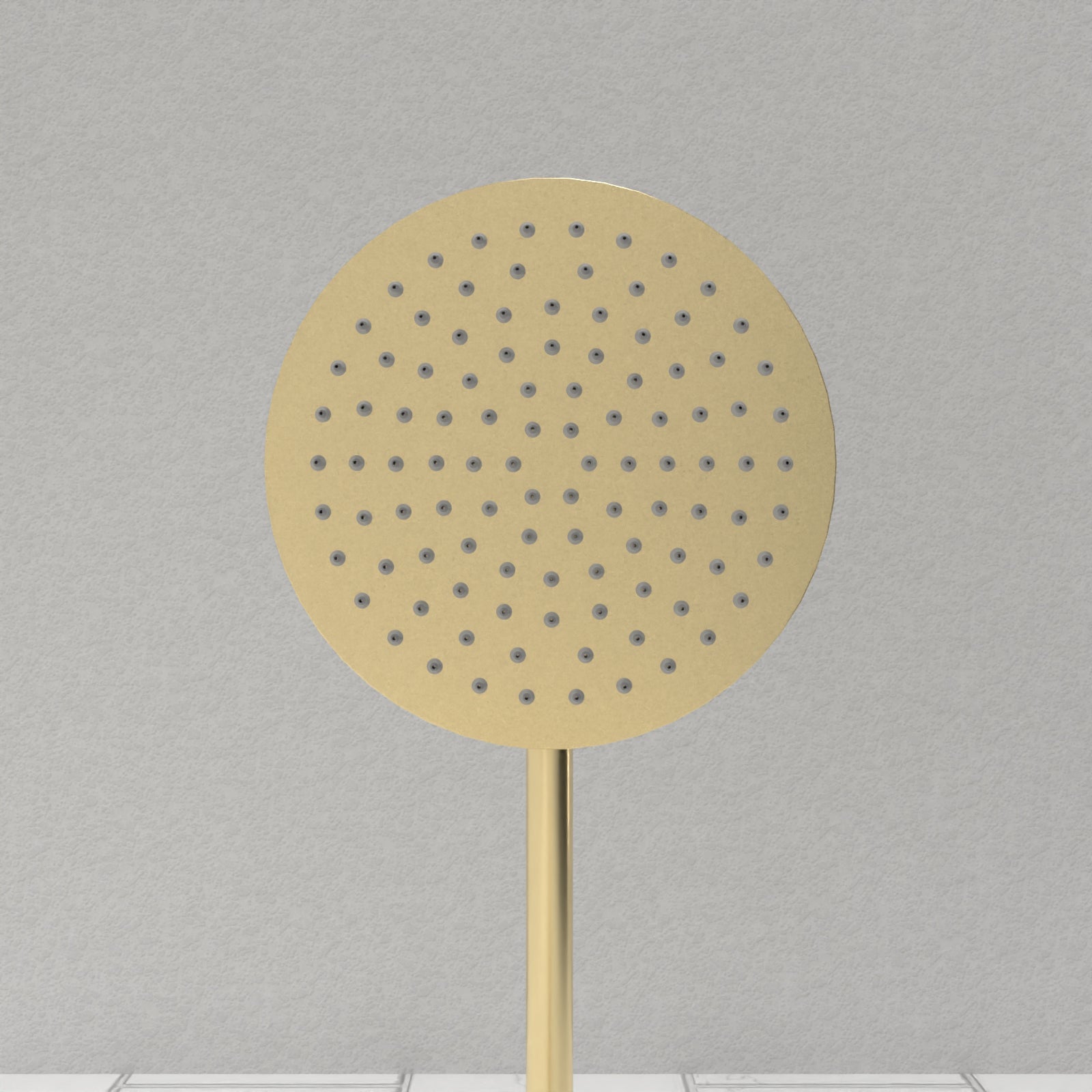 Modern Brushed Brass Cool Touch Thermostatic Riser Rail Shower Set