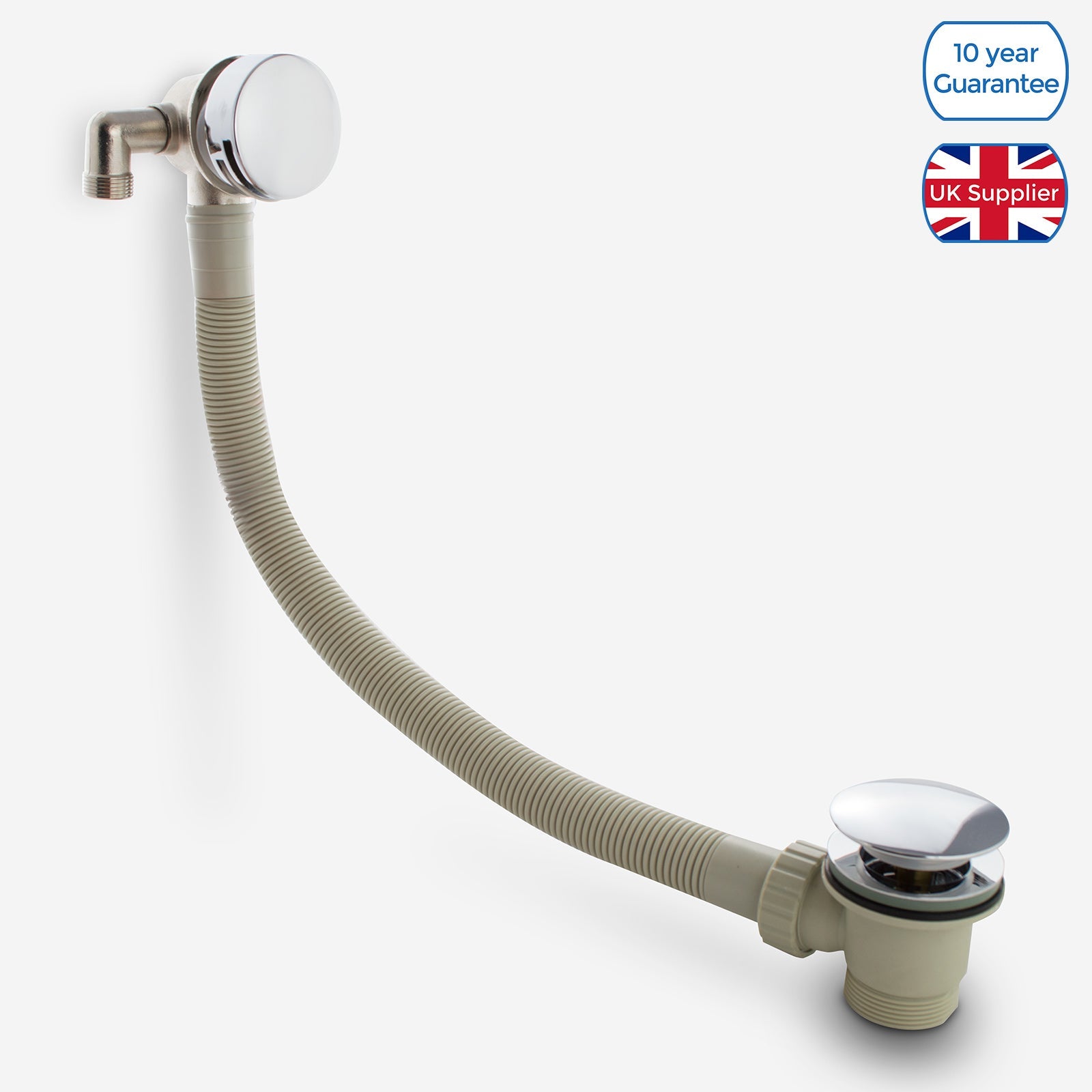 Teslie Round Concealed Thermostatic Shower Mixer Set - Handset & Bath Filler