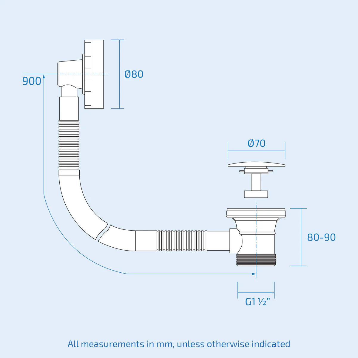 Alaska L-Shaped LH Bath Shower White Doors Vanity Toilet Matte Black Taps