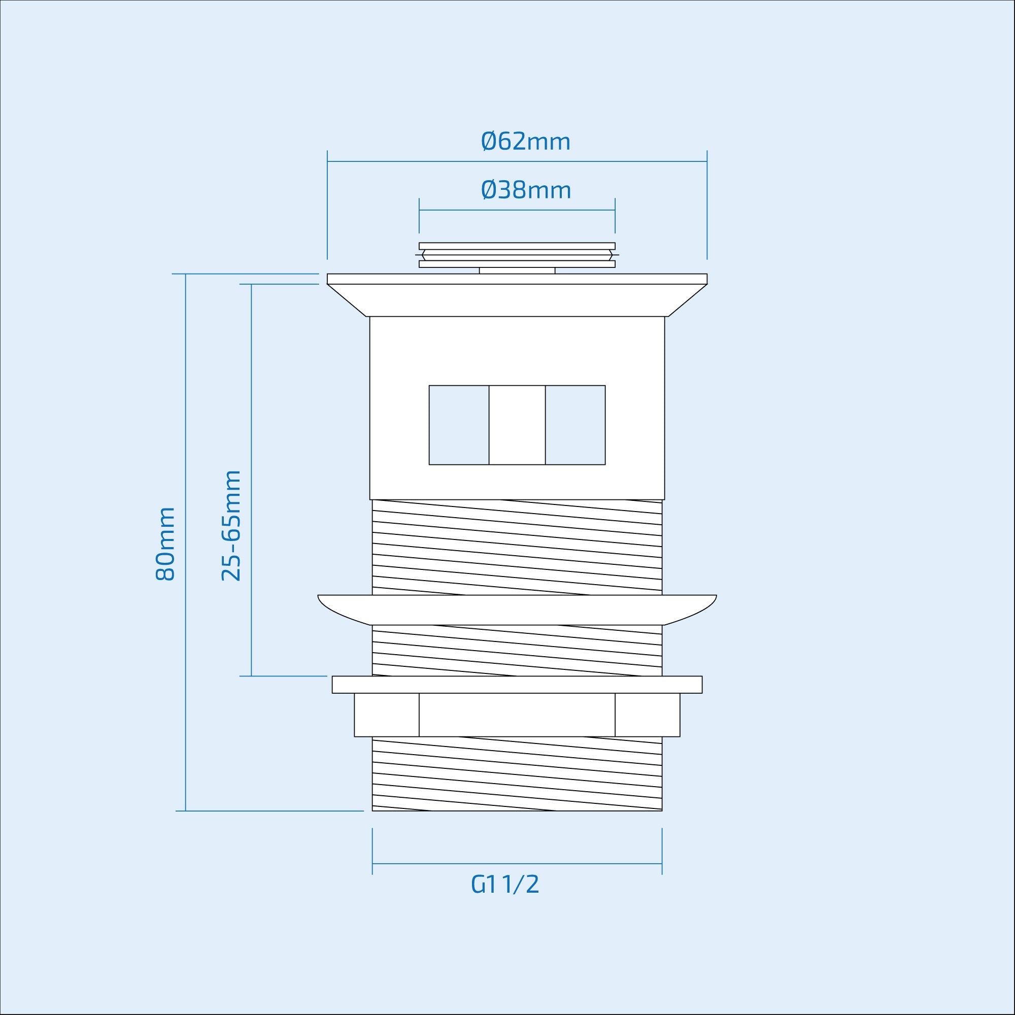 Arke Waterfall High Rise Basin Mono Mixer Tap & Basin Waste Chrome