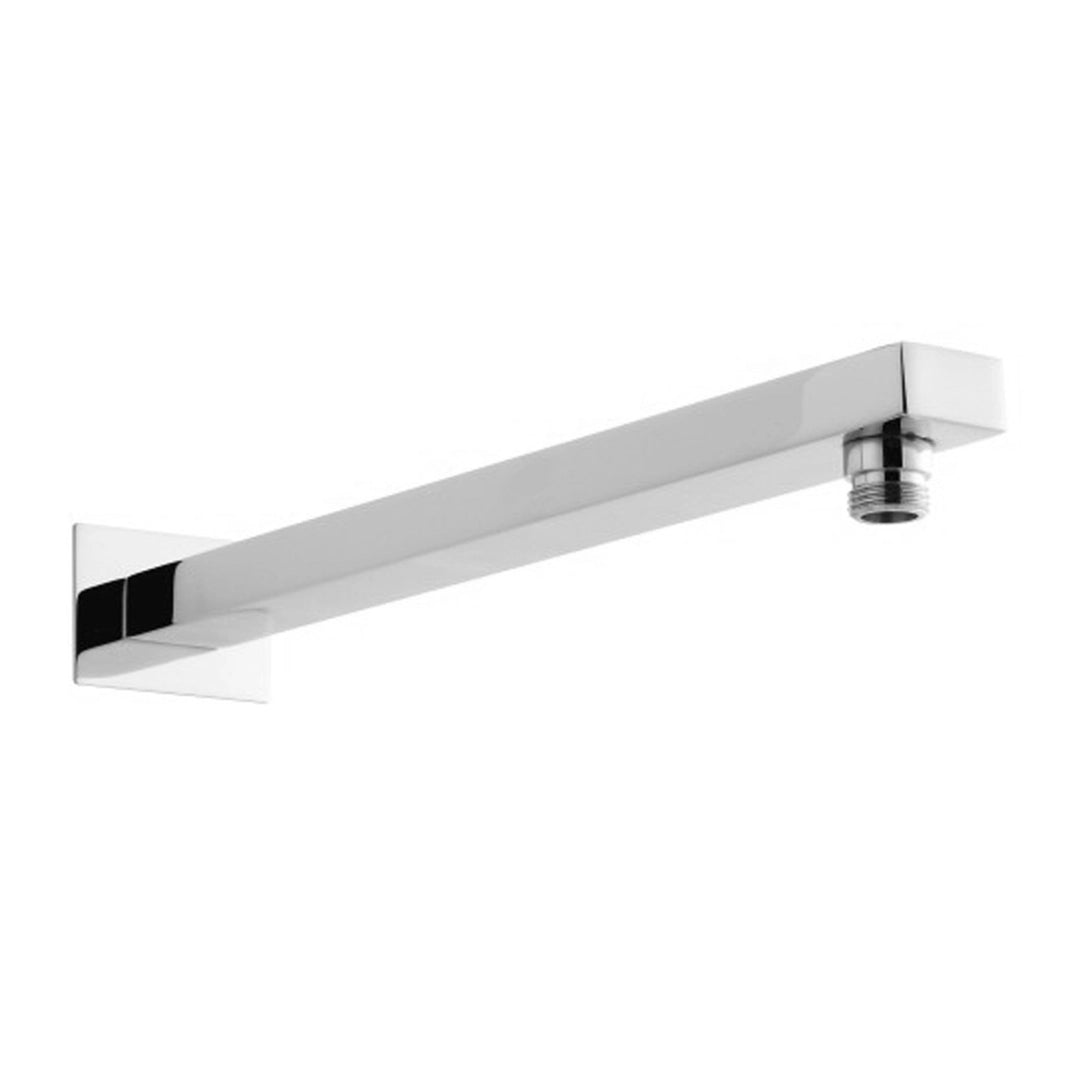 Olive Square 3 Way Concealed Thermostatic Shower Mixer Valve, Wall Shower Head, Handset, Slider Rail, 4x Body Jets Set Chrome