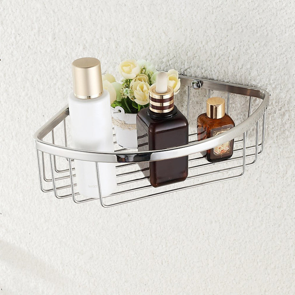 Single Corner Shower Bathroom Caddy Shelf Chrome