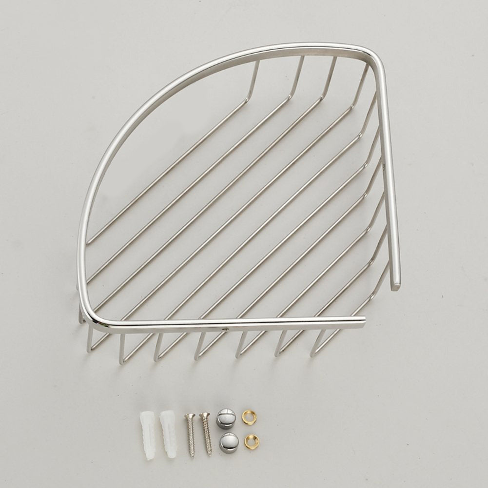 Single Corner Shower Bathroom Caddy Shelf Chrome