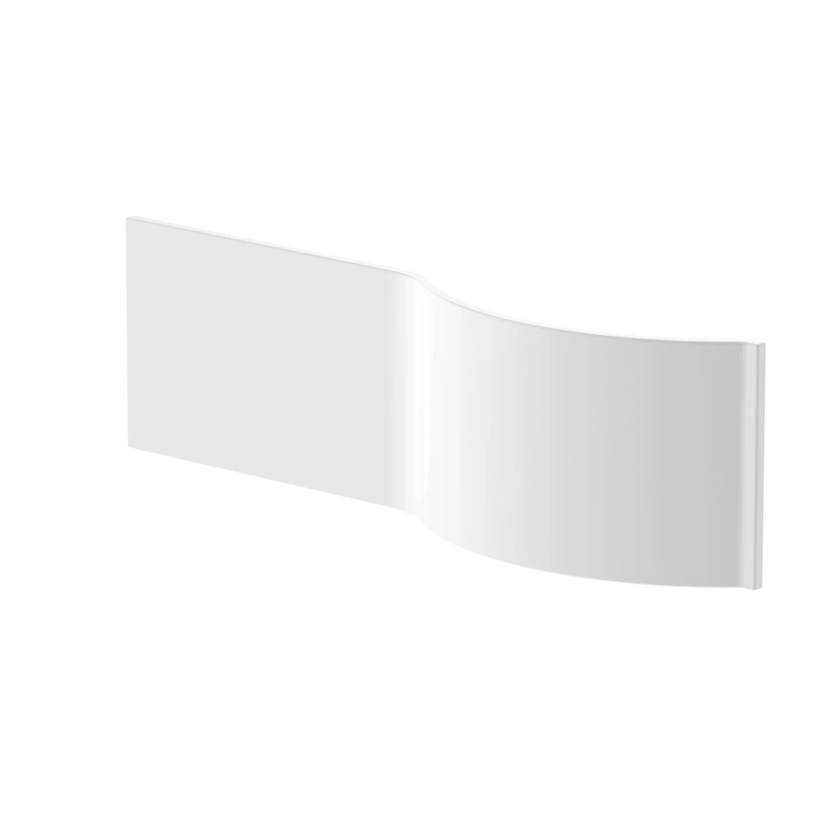 Gloss White 1700 x 700mm P-Shaped Acrylic Front and End Bath Panels
