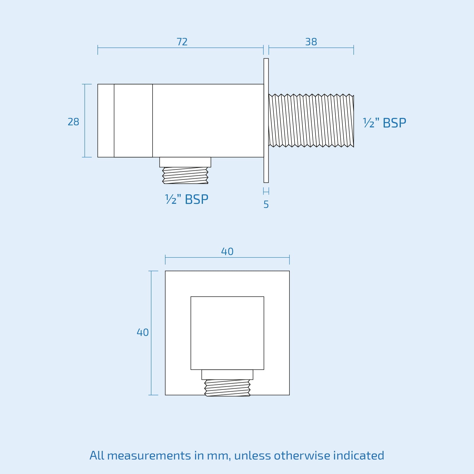 Olive 3 Way Square Concealed Thermostatic Hand Held Bath Shower 300 Slim Head