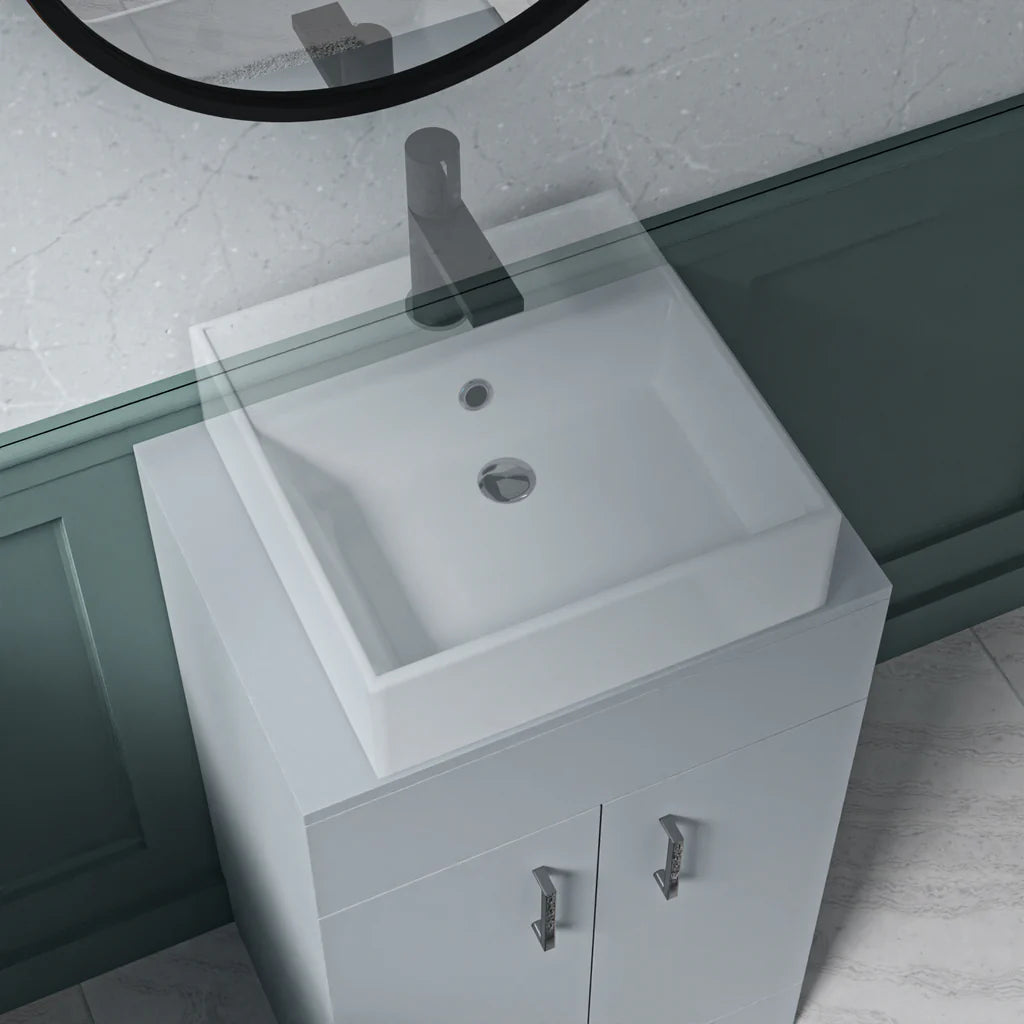 Nanuya 500mm Grey Moisture Resistant Vanity Cabinet Worktop