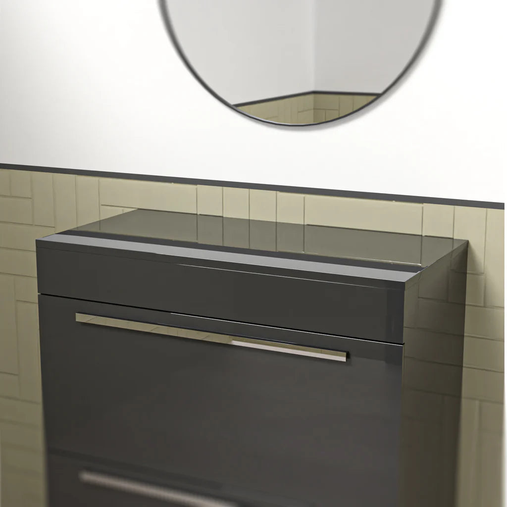 Nanuya 800mm Anthracite Moisture Resistant Vanity Cabinet Worktop