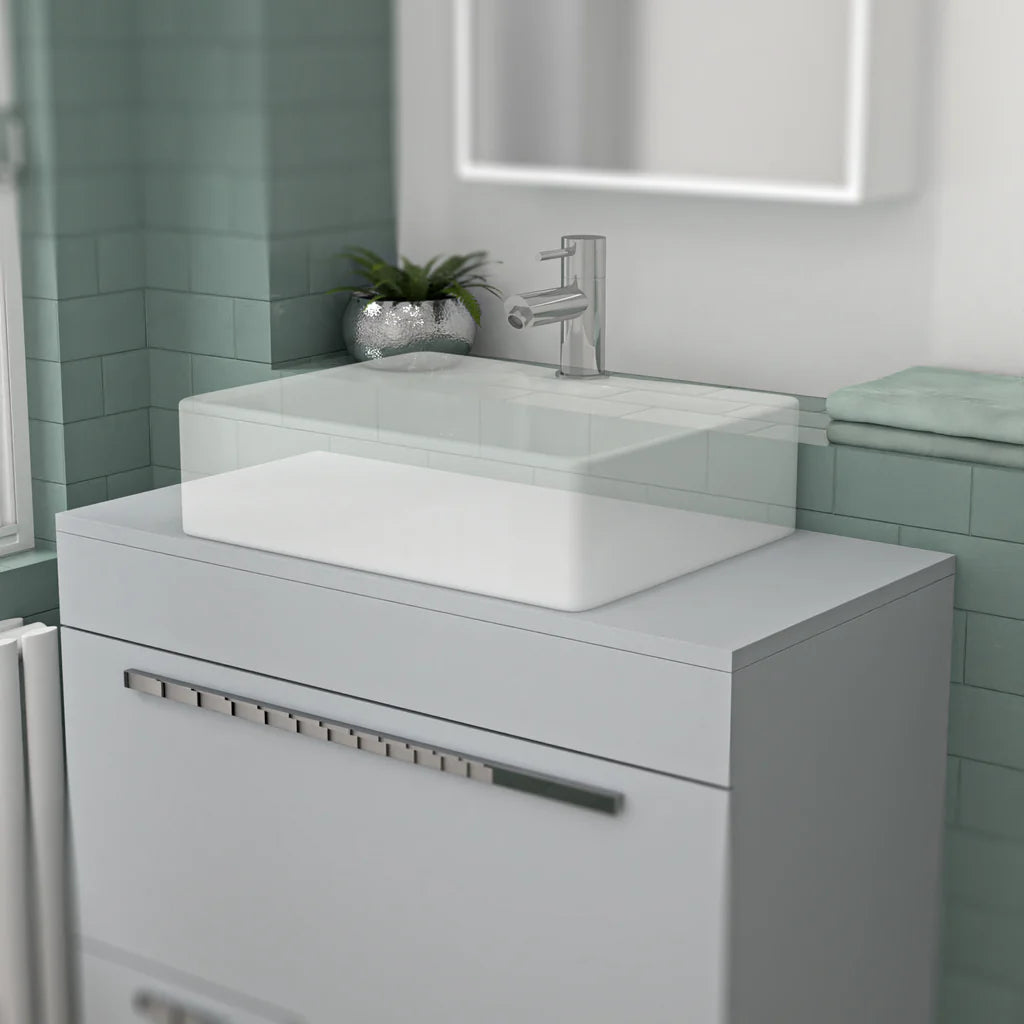 Nanuya 800mm Grey Moisture Resistant Vanity Cabinet Worktop