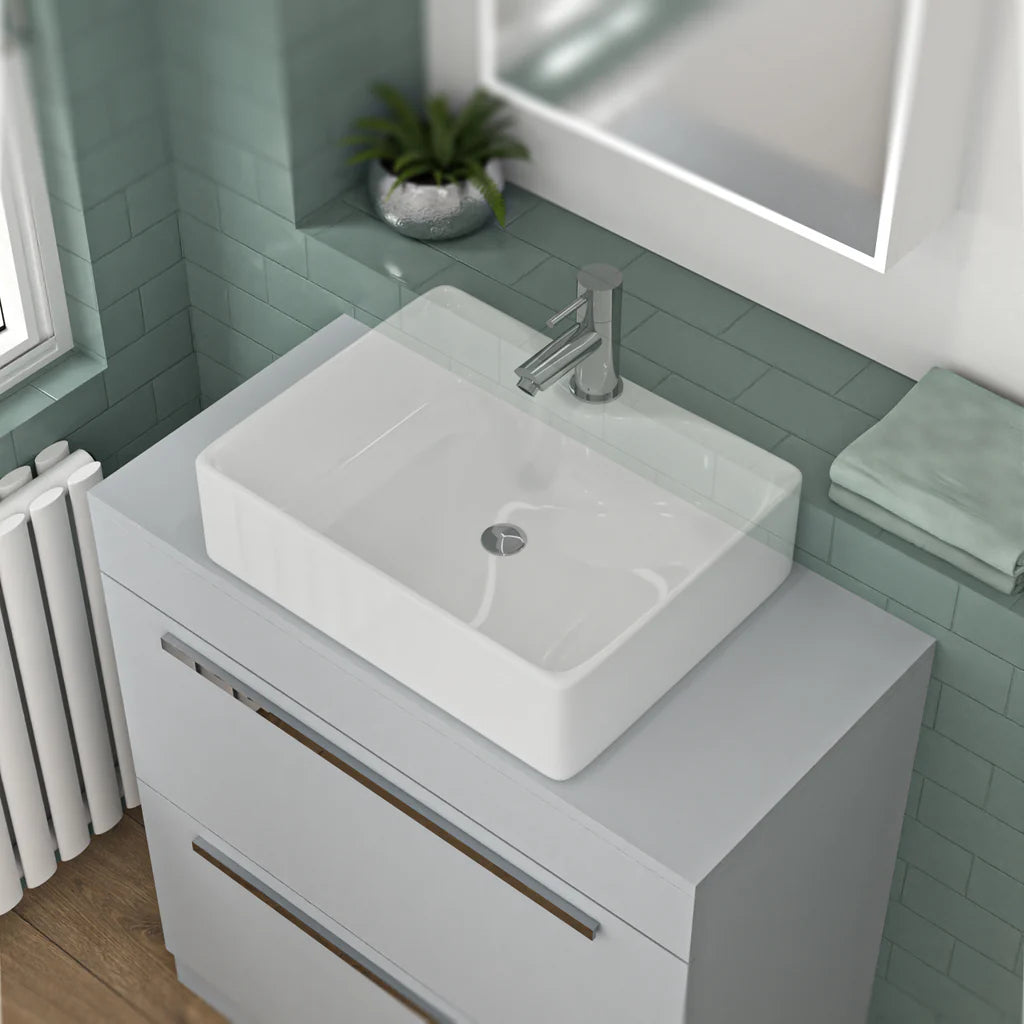 Nanuya 800mm Grey Moisture Resistant Vanity Cabinet Worktop