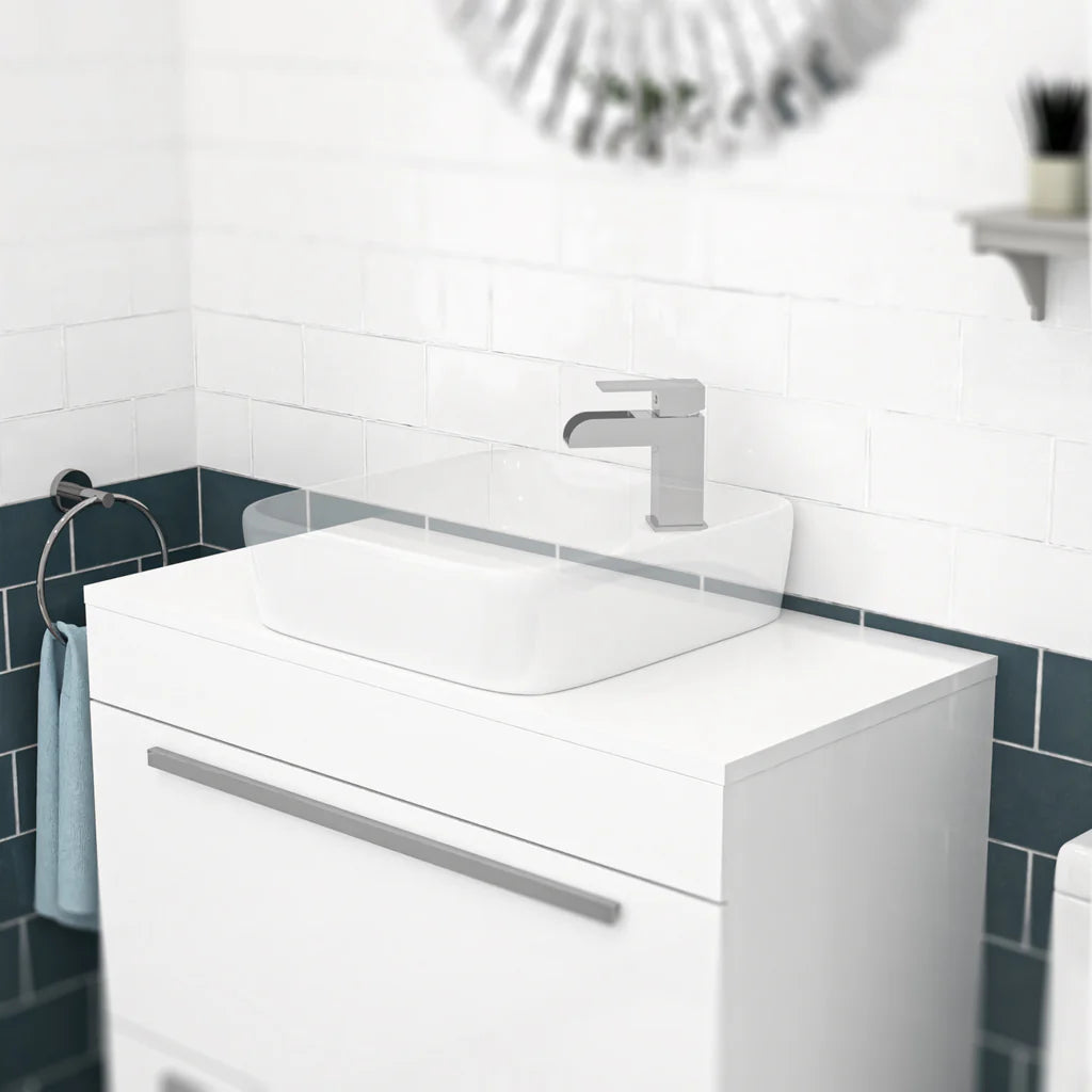 Nanuya 800mm White Moisture Resistant Vanity Cabinet Worktop