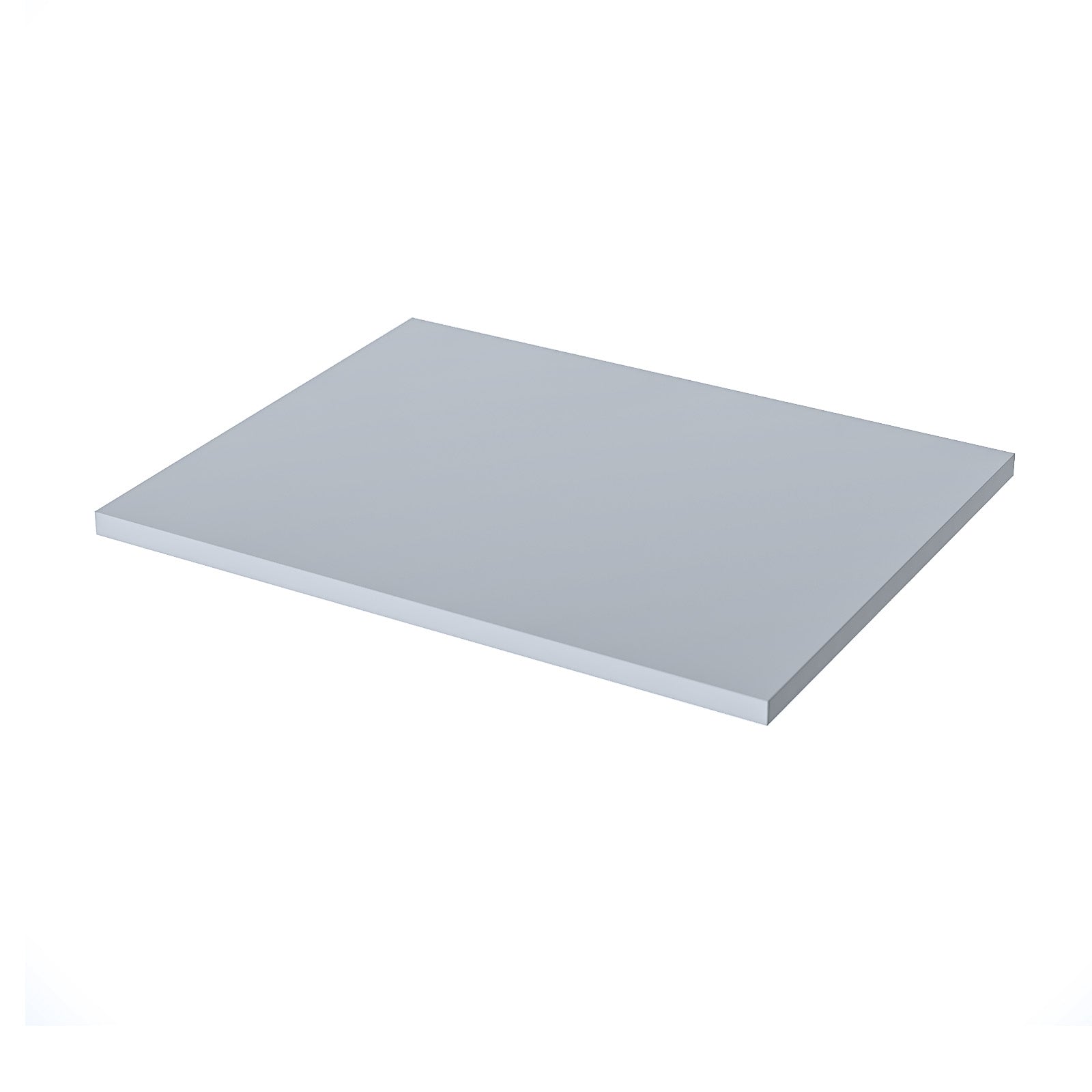Frankton 605mm Gloss Grey MDF Bathroom Worktop For Vanity Cabinet