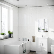 White Galaxy Matte PVC Shower Wall Panel 1000mm X 2400mm X 10mm