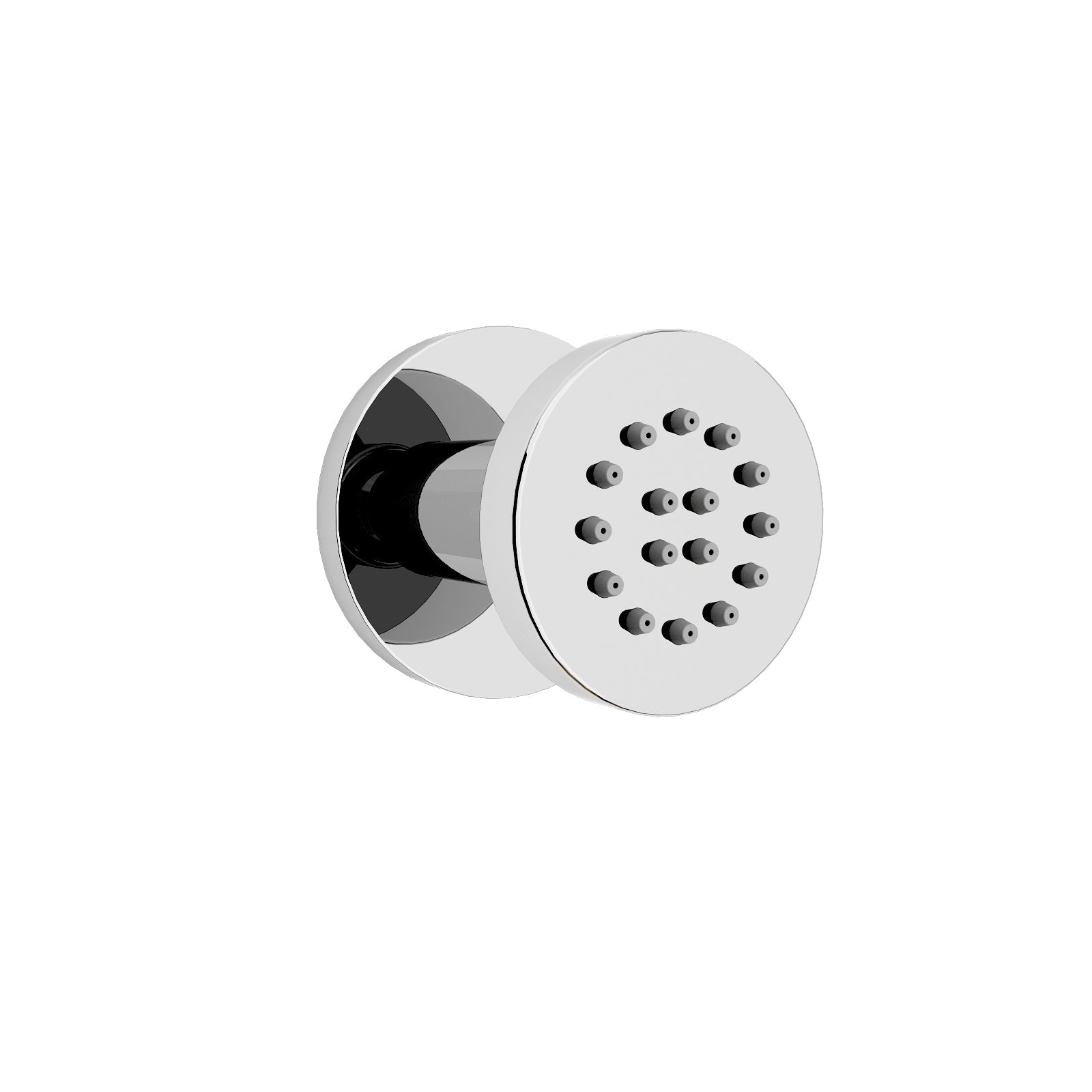 Single Round Shower Bath Body Massage Jet Chrome