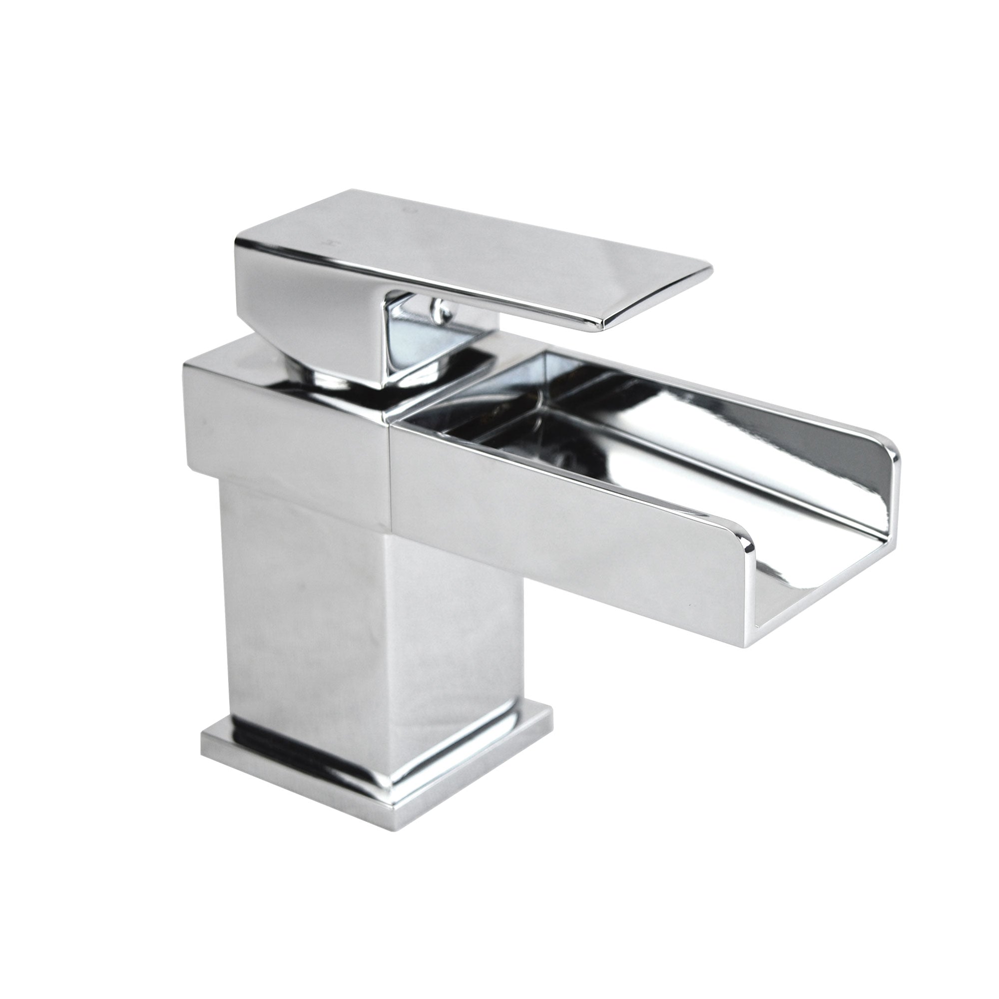 Saturn Contemporary Waterfall Single Ozone Modern Design Waterfall Wall Mounted Concealed Basin Lever Mixer TapBasin Sink Single Lever Mono Mixer Tap