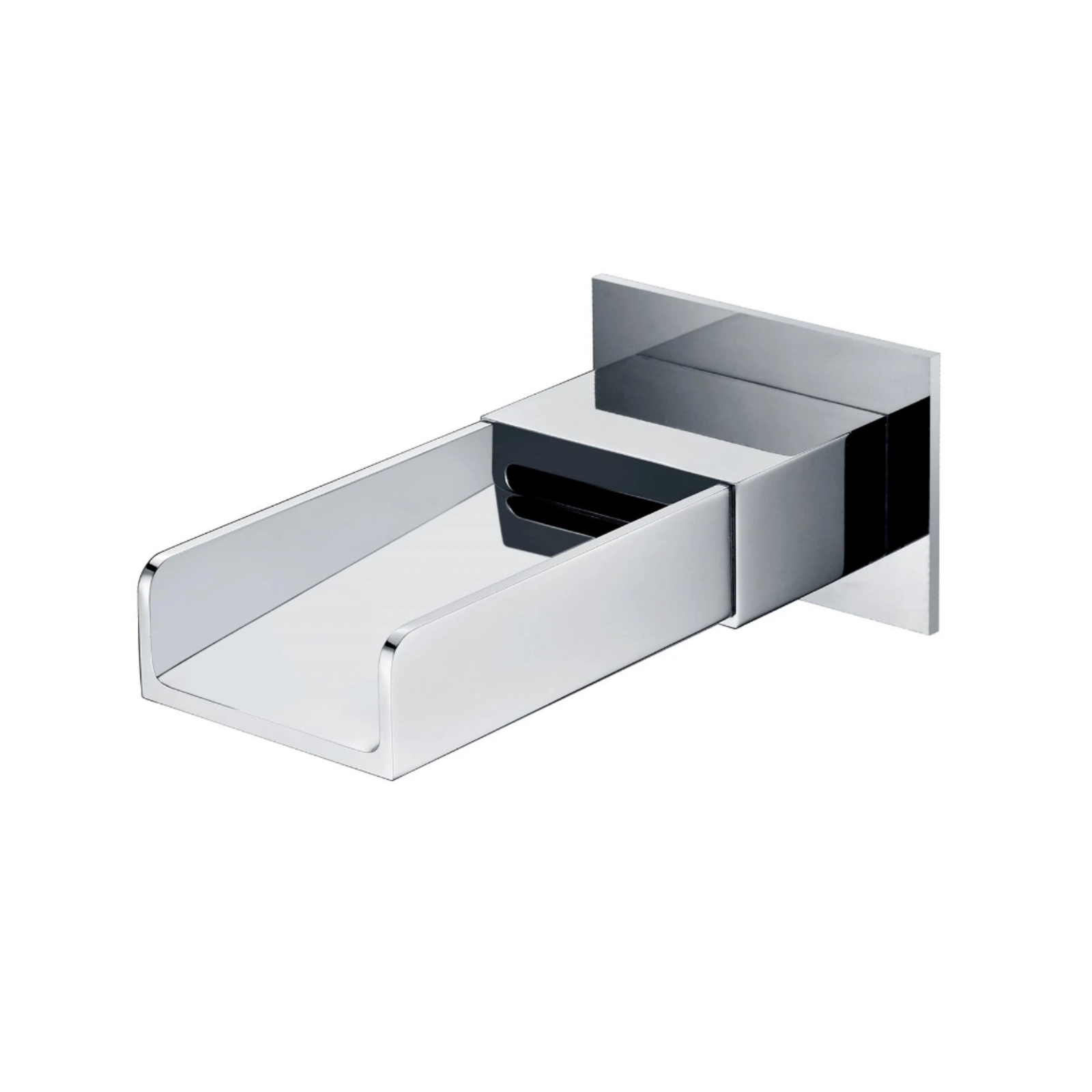 Chrome Wall Mounted Waterfall Spout Tap Chrome