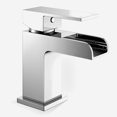 Ozone Modern Waterfall Chrome Basin Sink Mono Mixer Tap