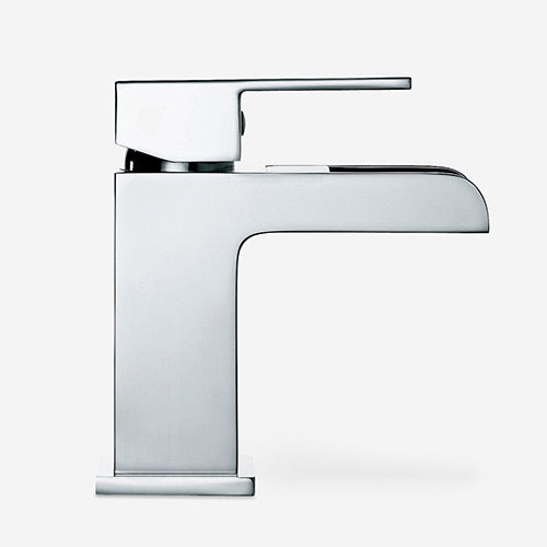 Ozone Modern Chrome Waterfall Basin Mono Tap & Bath Shower Mixer Tap + Waste