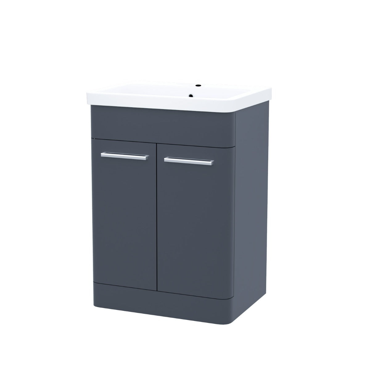 Afern Anthracite 600mm Vanity Unit Cabinet and Wash Basin