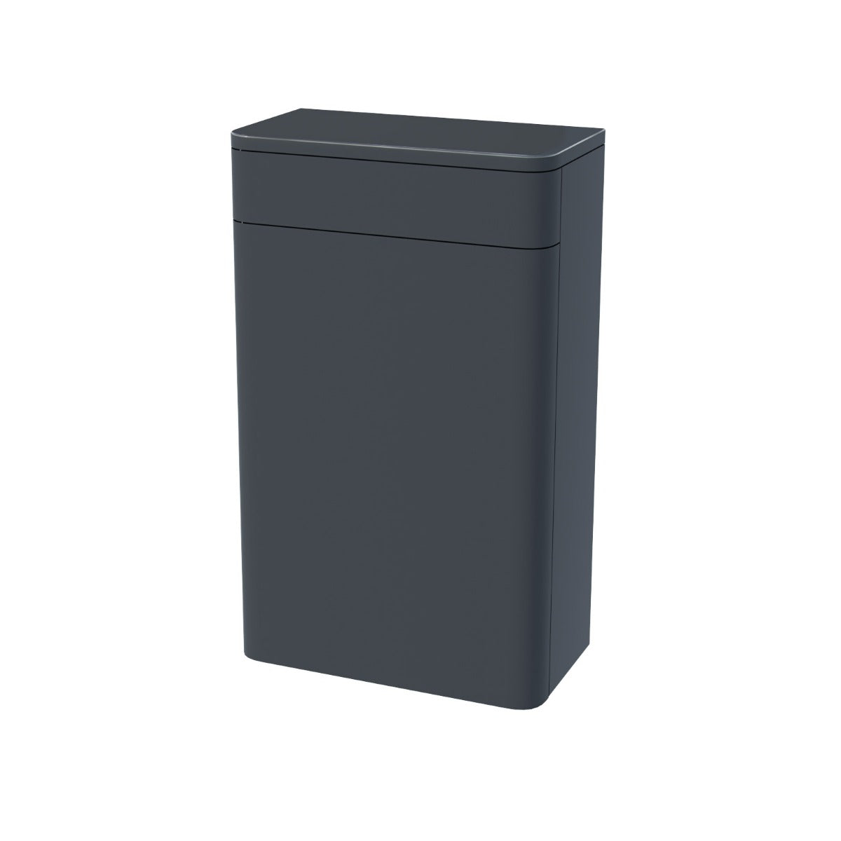 Afern Anthracite 600mm Vanity Basin WC Unit & Square Rimless Back to Wall Toilet Pan