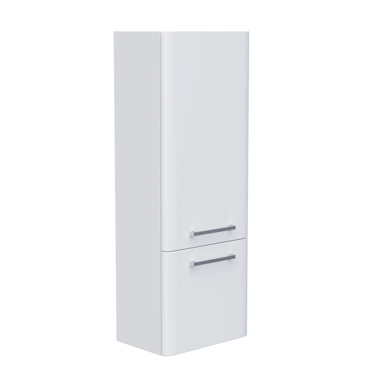 Afern Contemporary 1000mm Wall Hung Tall Cabinet - White