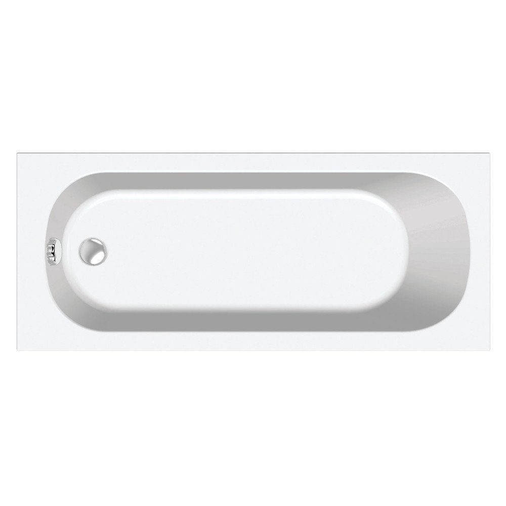 Modern White | Standard Round 1700mm x 700mm Single Ended Bath Tub With Leg Set | Bathroom Republic