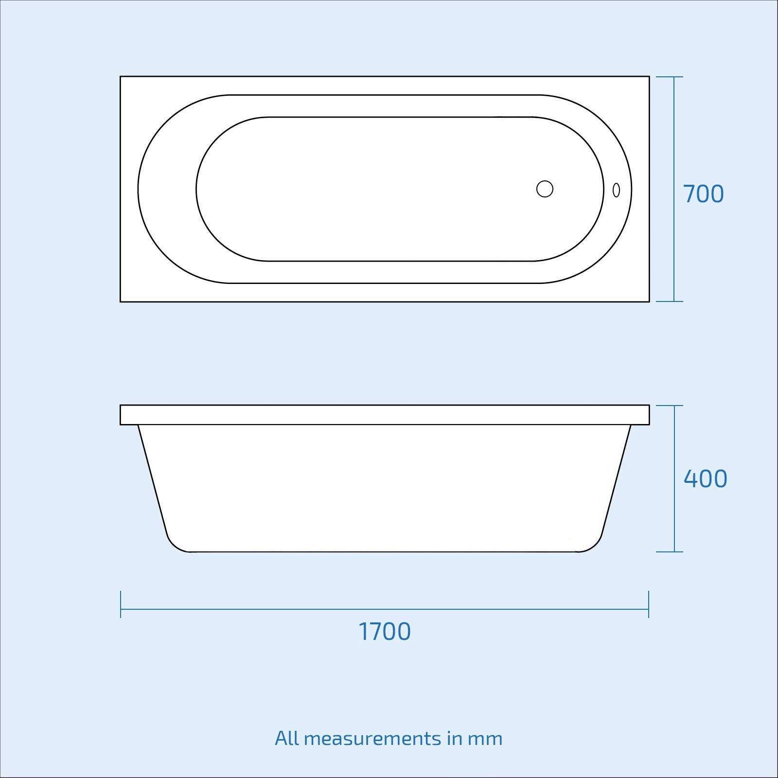 Aime 1700mm Bath, 600mm Vanity Basin Unit & Oakham Close Coupled Toilet White