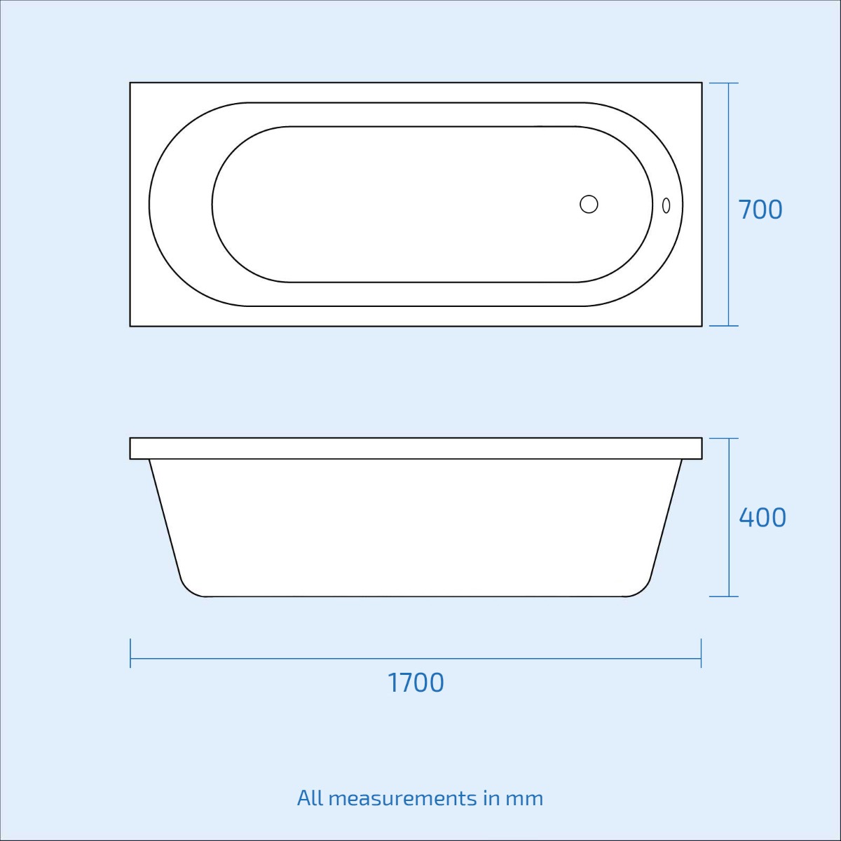 Ellen White 650mm Basin Vanity Unit Close Coupled Toilet & Round Bath Tub Suite