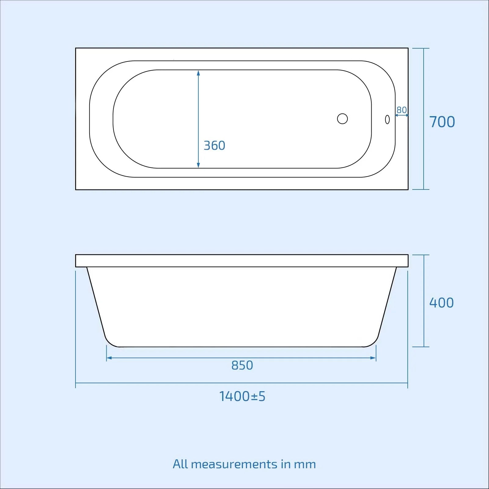 Bathroom Suite 1400mm Round Bathtub With Freestanding Vanity & Close Coupled Toilet