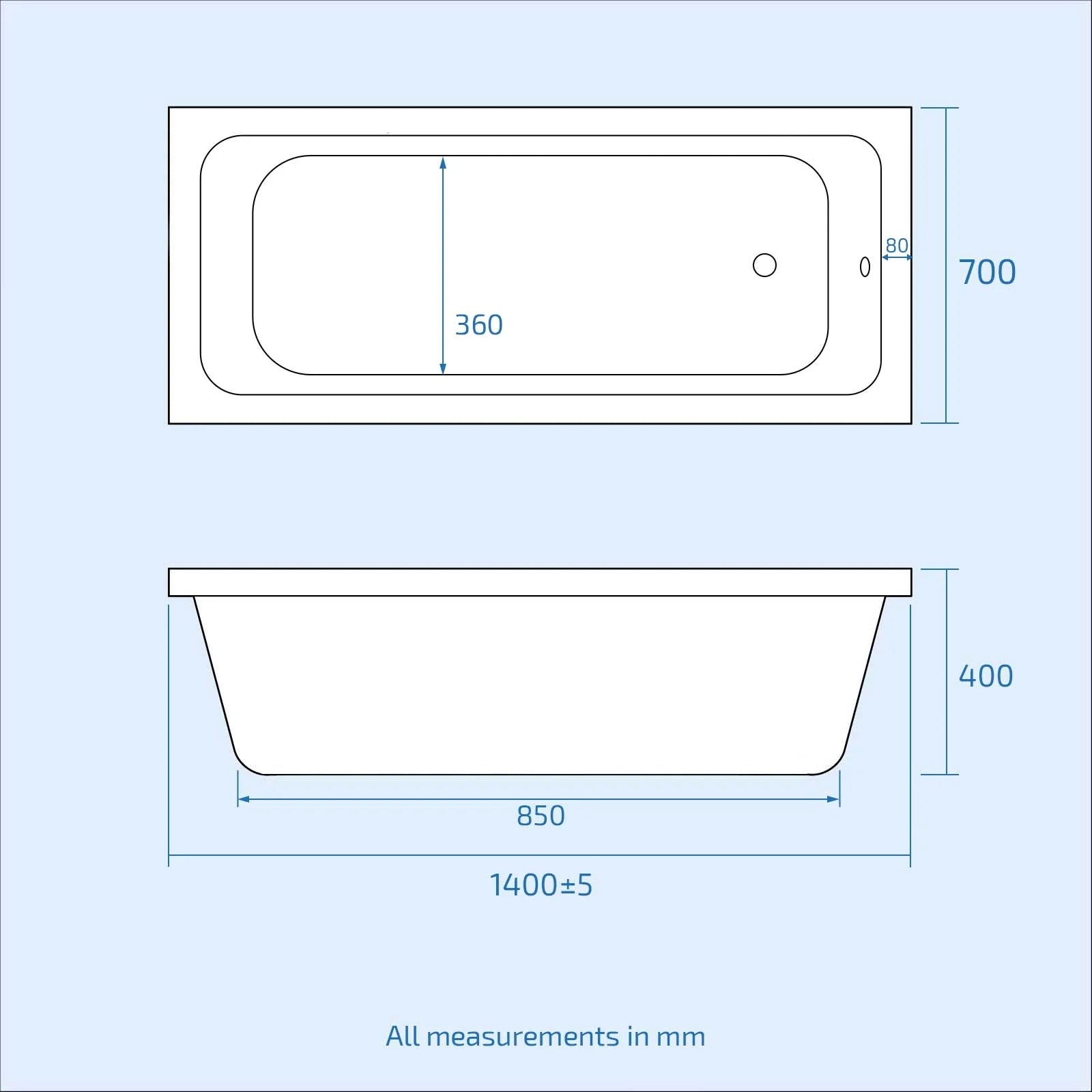 Bathroom Suite 1400mm Square Bathtub With Freestanding Vanity & Close Coupled Toilet