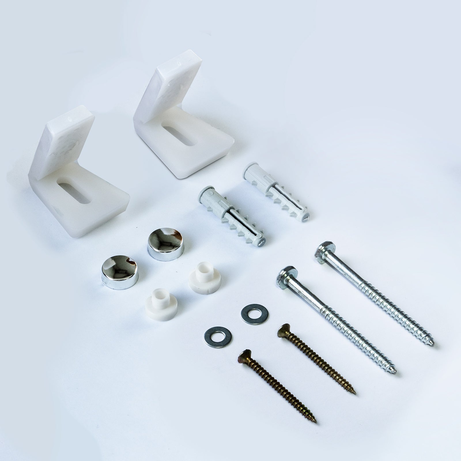 White Ceramic WC Close Coupled Toilet Pan and Seat