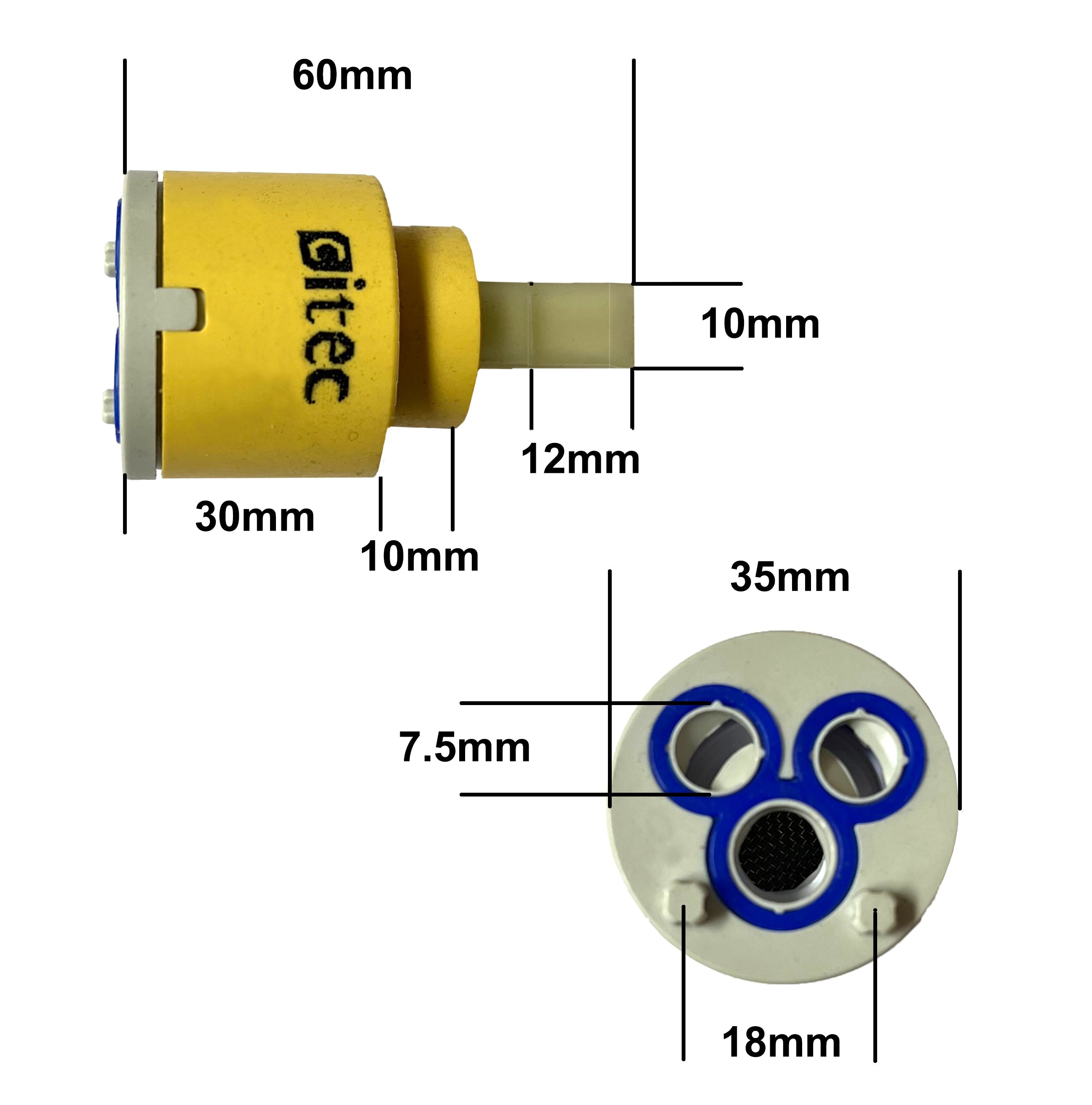 Cold Start on/off Replacement Cartridge 35mm Flat Base